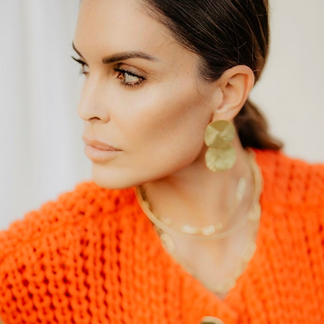 Pendientes Double Golden Circle