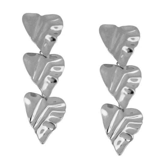 Pendientes Three Hearts