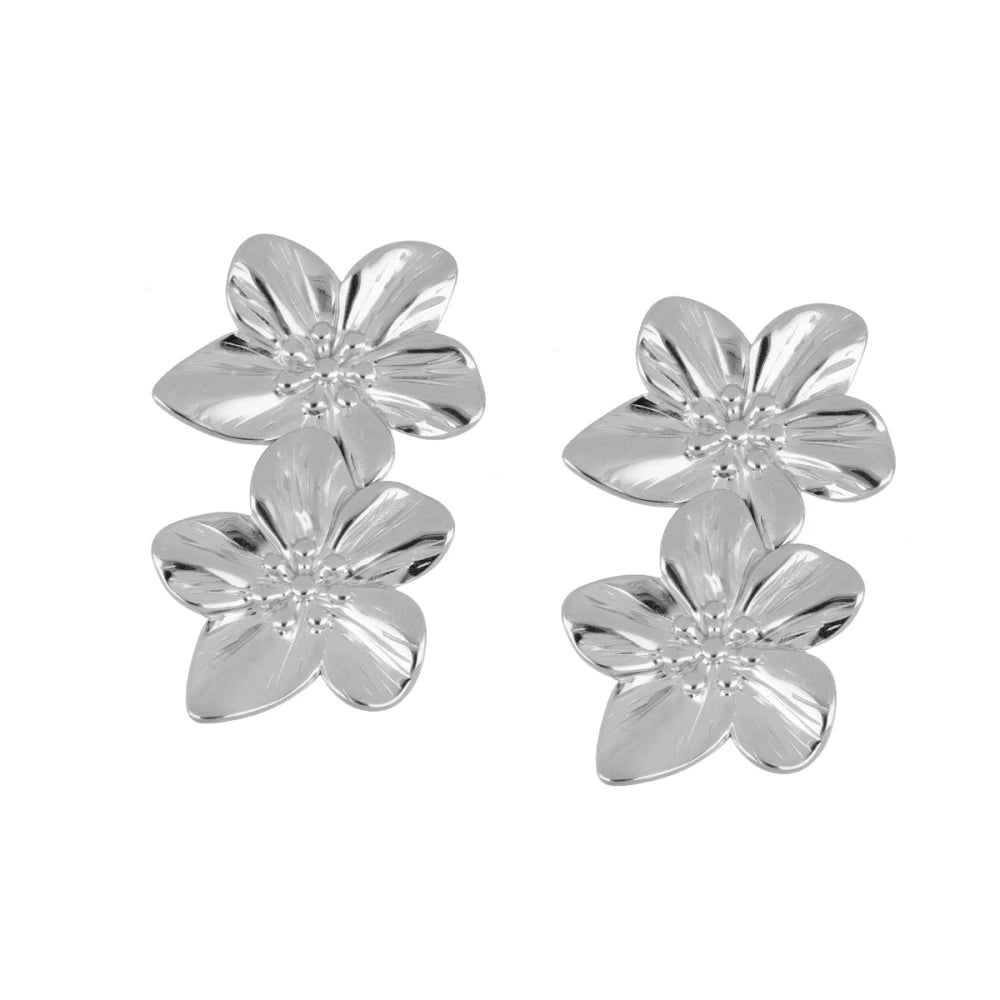 Pendientes Two Flowers