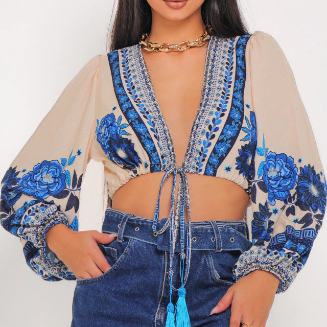Blusa Pom Pom Grecia
