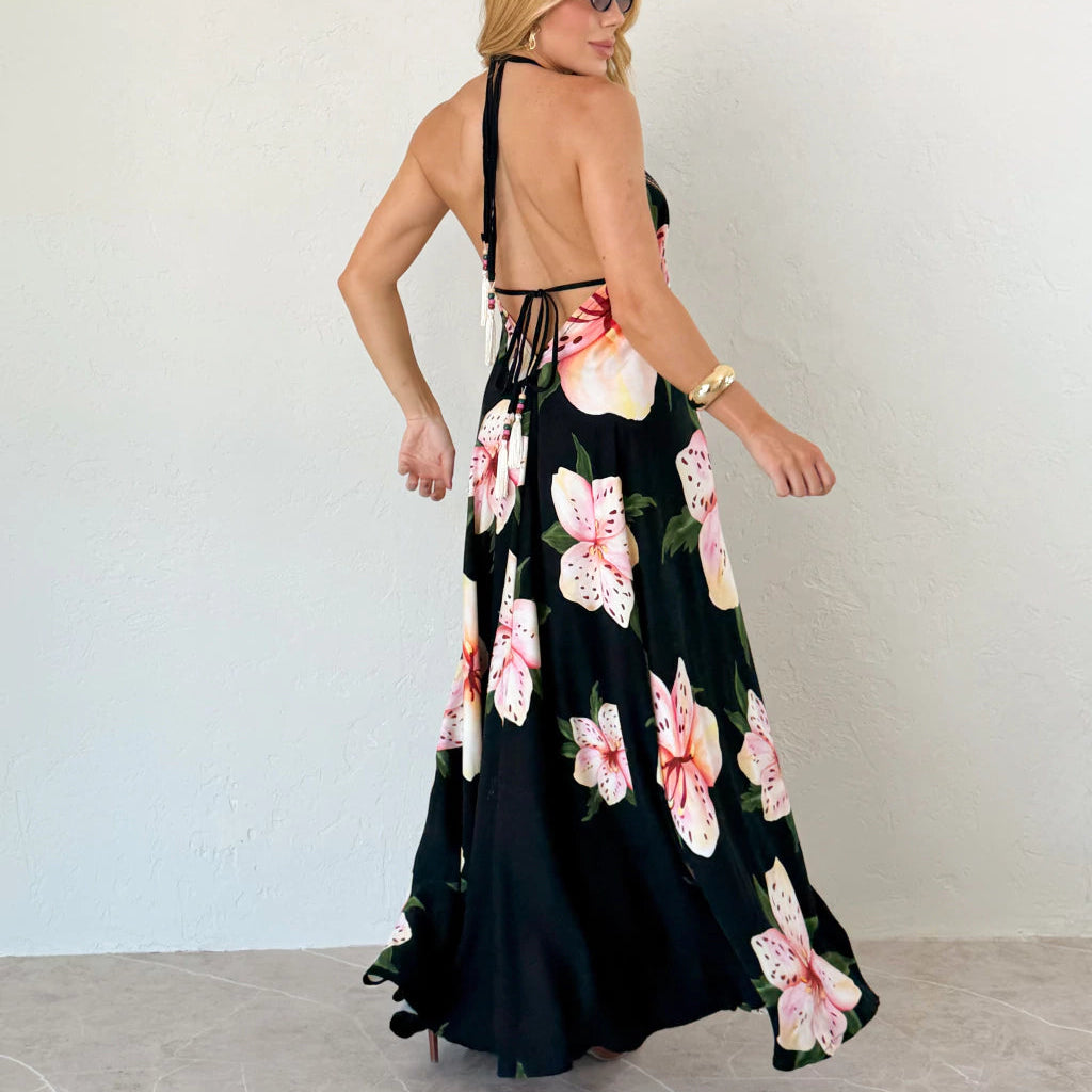 Vestido Floreça Negro