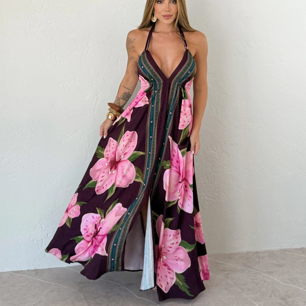 Vestido Floreça Granate
