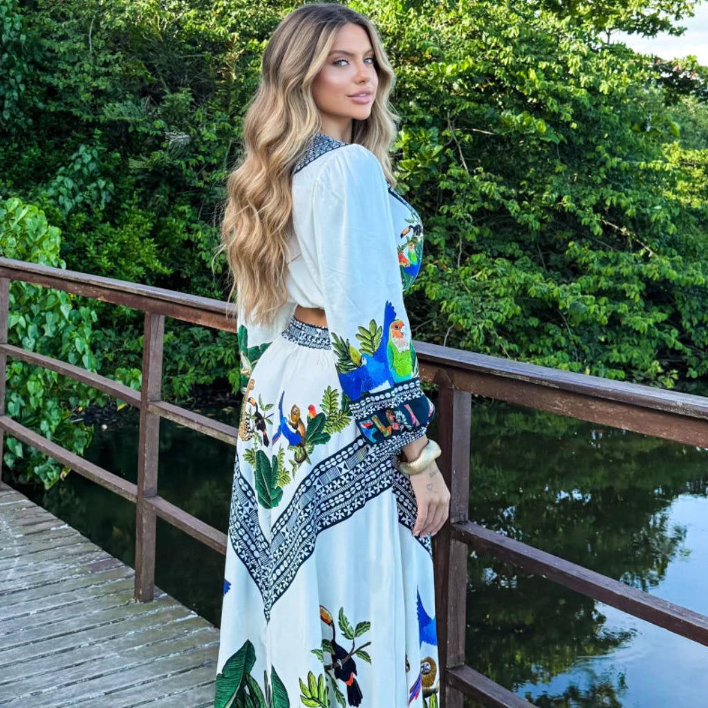 Blusa Pom Pom Amazonia